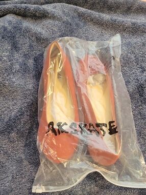NWT Burnt Orange Faux Suede Ballet Flats Loafers Shoes 9.5